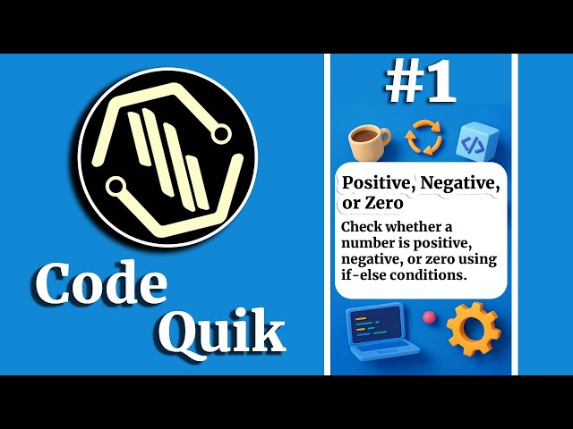 How to check whether a number is positive, negative, or zero using if-else conditions.