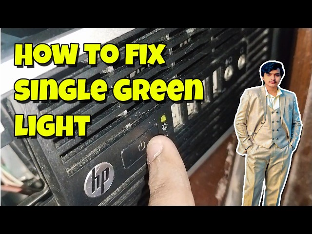 Hp Computer Turning On But No Display Single Green Light Fan Spin Fast Solution