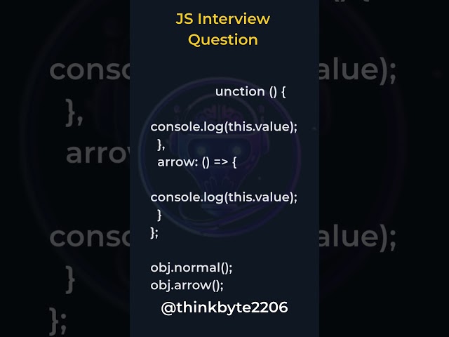 Day 7 Most Confusing JS Interview Question 😵  this keyword #shorts