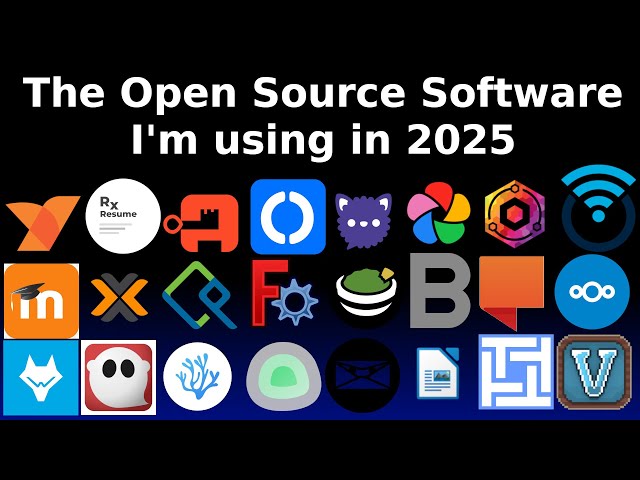 All the open source software i use in 2025!