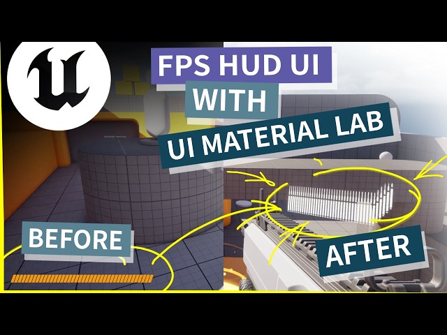 Stop Using Boring Ammo Counters — Material-Driven HUD in Unreal Engine 5