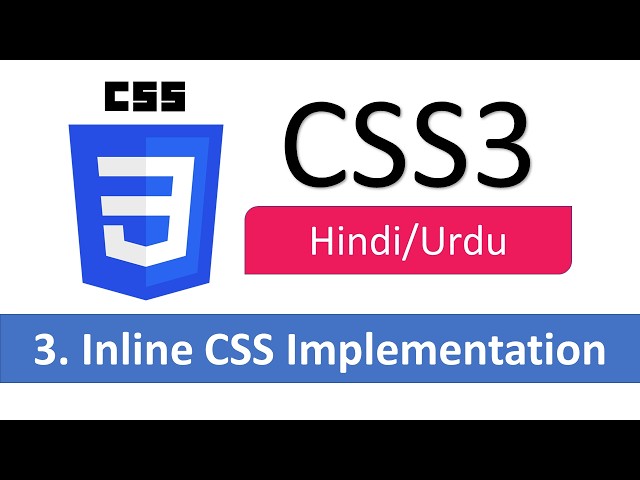 3  Inline CSS Implementation in Hindi and Urdu By Ravi Computer Point