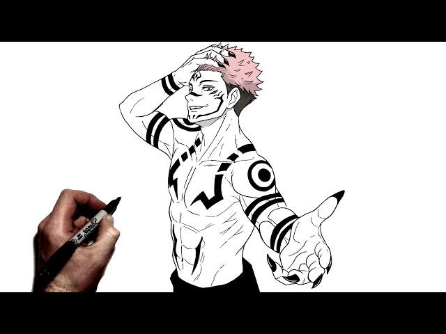 How To Draw Sukuna | Step By Step | JJK