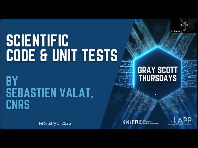 Webinar -  Unit tests, a philosophy and help on our applications