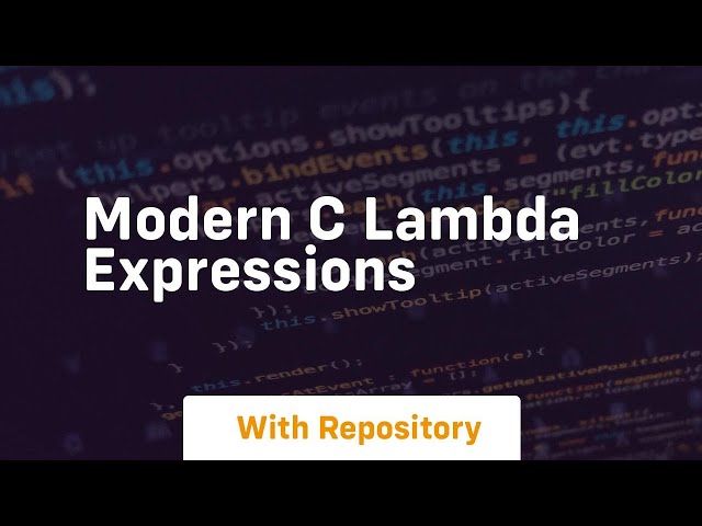 modern c lambda expressions