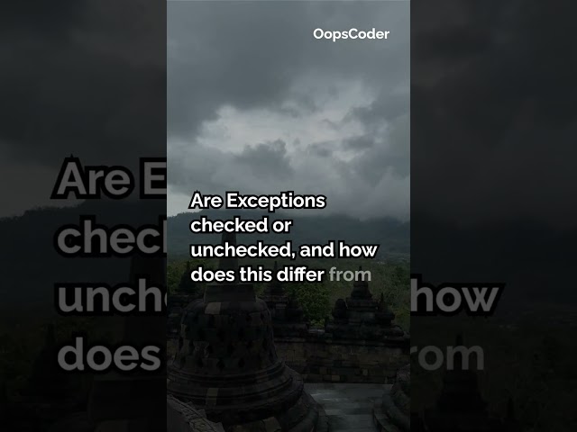 Java Interview Quiz  Key Differences Between Error and Exception Explained    #java #correctcoding