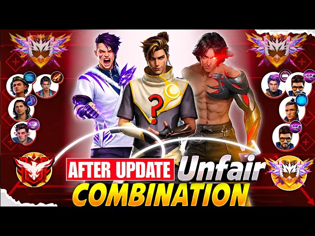 (After Update) Unfair Character Combination | Best Character Combination For BR Rank | Best Skill