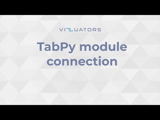 TabPy module connection