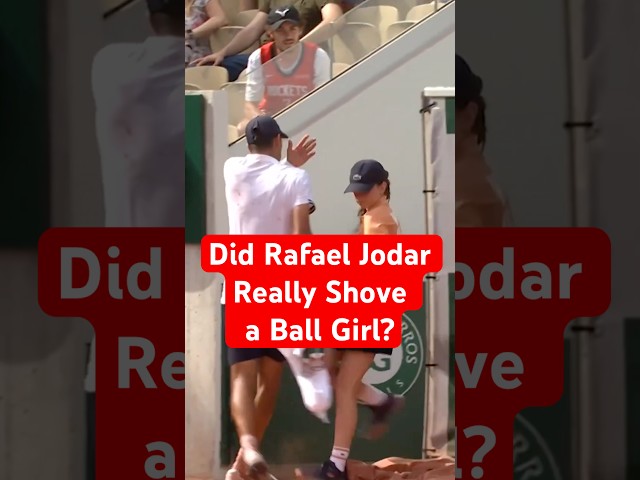 Did Rafael Jodar Really Shove a Ball Girl? #news #tennis #shorts