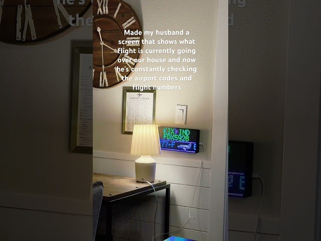 And by made I mean my engineer brother coded and built the whole thing in python. #airport #planes