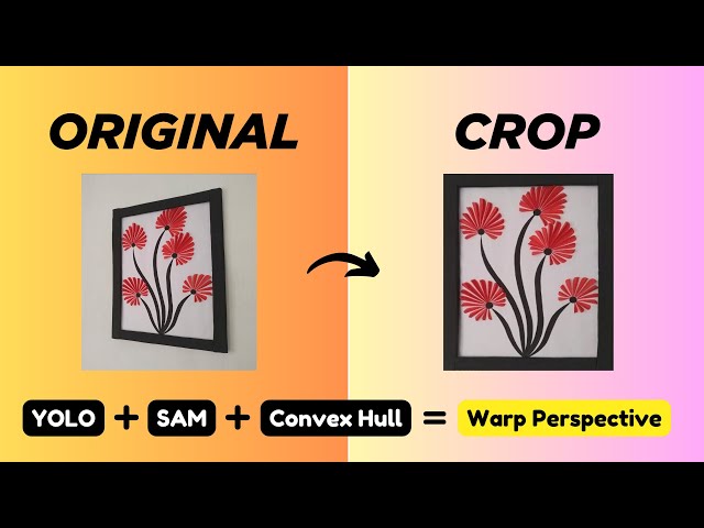 From Detection to Warp Perspective: YOLO Object Detection + SAM Mask Extraction