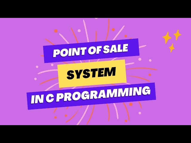 Point of Sale (POS) System Using C Language | C Programming Tutorial