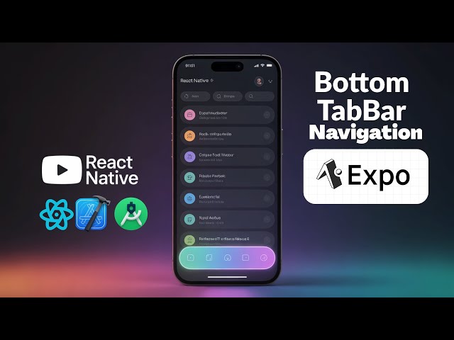 Custom Bottom TabBar in React Native Expo Router | Tab Navigator for Beginners | React Native Expo