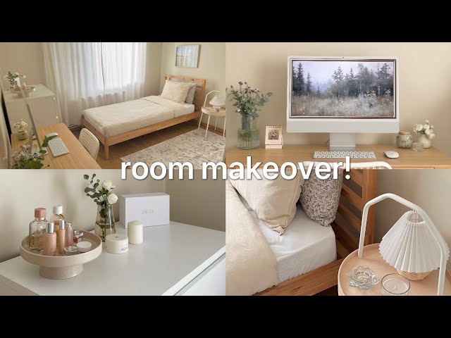 aesthetic and cozy room makeover 🪴 pinterest style inspired | ıkea haul