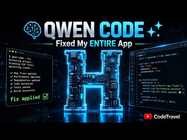 Qwen Code Fixed My Entire NextJS App - FastMind - Dev Vlog