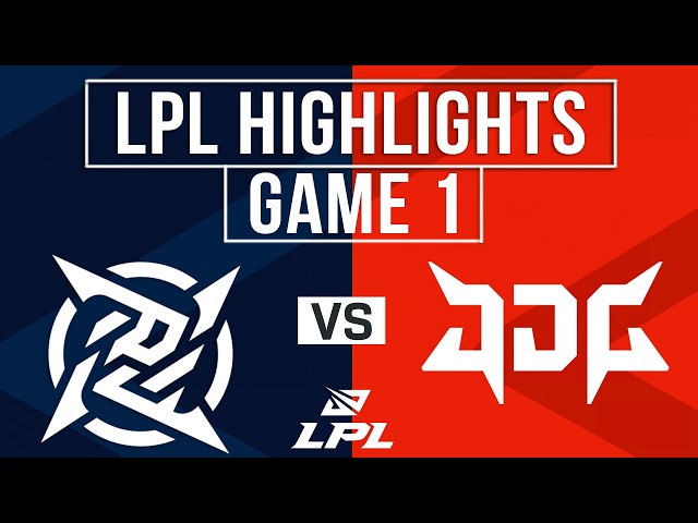 NIP vs JDG Highlights Game 1 | LPL 2026 Playoffs | Ninjas in Pyjamas vs JD Gaming