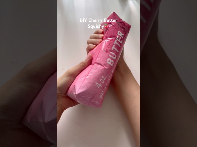 DIY Cherry Butter Squishy!?🍒 #diy #squishy #craft #craftideas #diycrafts #papercraft #crafting