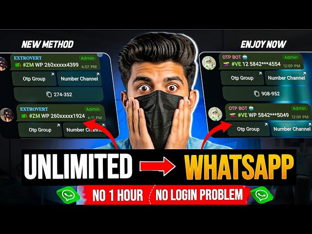 Unlimited Virtual WhatsApp Accounts 🔥 Full Tutorial Hindi Urdu / No Otp Issues