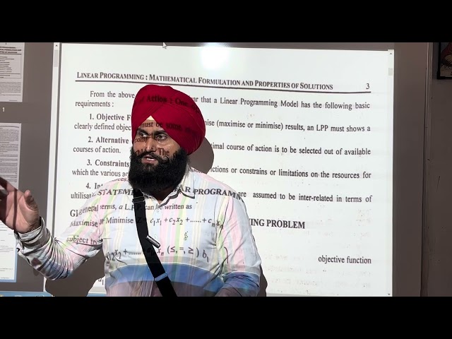 Linear Programming Meaning Definition Applications 21/10/23 by Prof Rajpal Singh #rajpalmath gcmk