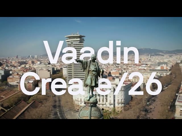 Where full-stack Java goes next - Vaadin Create 2026 | Barcelona