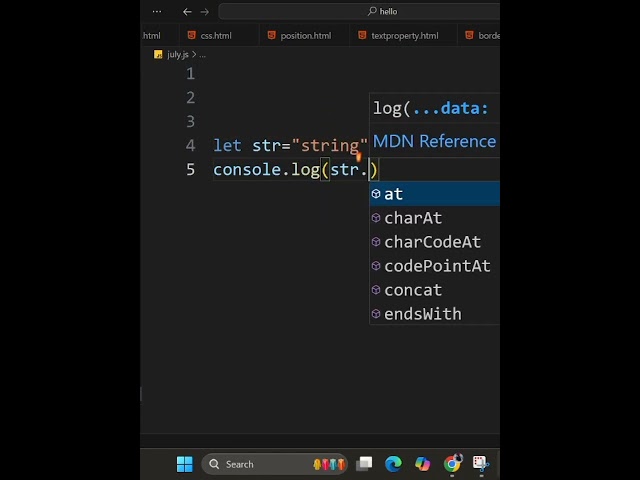 JavaScript indexOf() in Seconds | String Search in JS | JavaScript Basics | Code Shorts