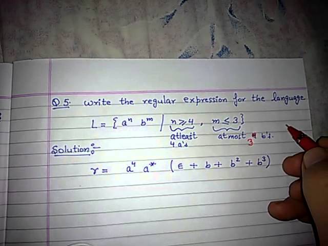 Regular expression example 5