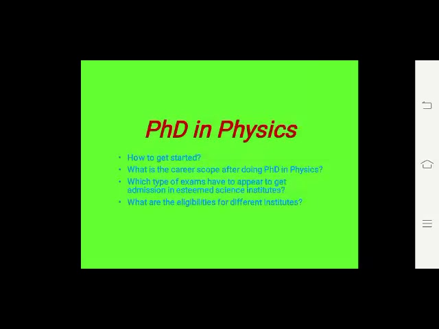 PhD in Physics