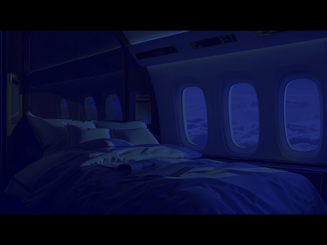 Floating in Space | Jet Engine Airplane White Noise | Calming Flight Sounds for Relaxing, Deep Sleep