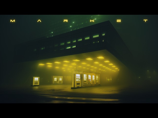 MARKET: Blade Runner Ambience & Rain | Cyberpunk ASMR for Deep Relaxation & Sleep | 4K