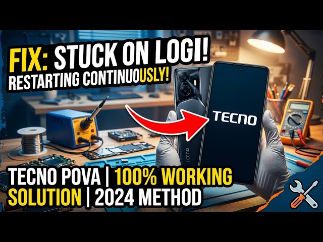 Tecno Pova Stuck on Boot Loop / Logo Solution | How to Fix Tecno Pova Restarting Automatically