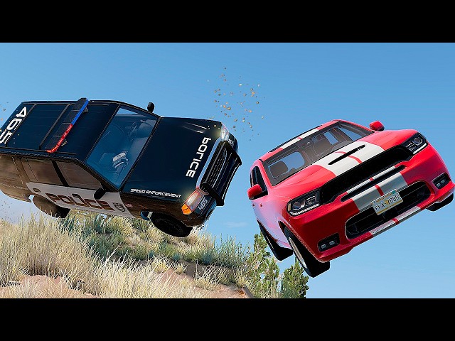 Police Chase and Epic Car Crashes | BeamNG.Drive #111
