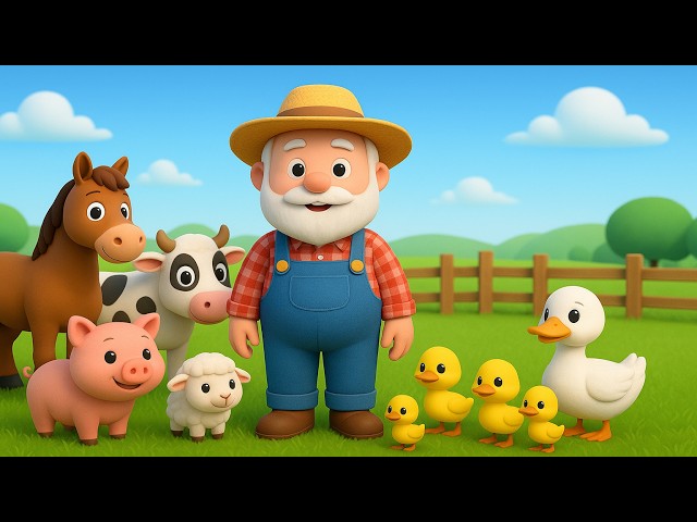 Old MacDonald's Farm + Five Little Ducks | Nursery Rhymes | Animal Sounds & Counting Song