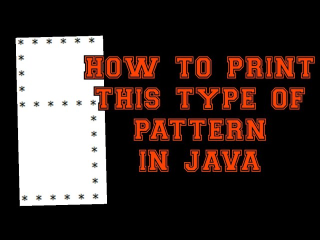 How To Print Alphabet S Pattern In Java