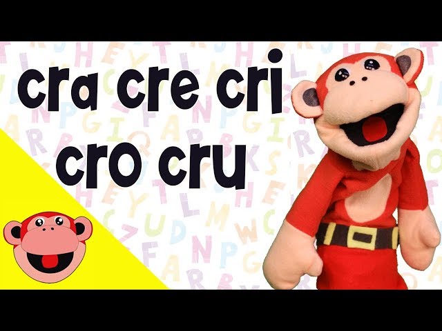 Silabas cra cre cri cro cru   El Mono Silabo   Videos Infantiles   Educacion para Niños