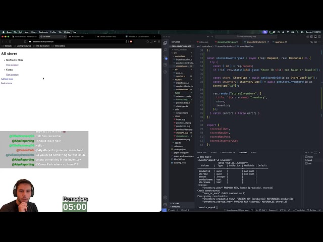 Day 96 learning web dev: Node/Express/PostgreSQL | study, code, hangout