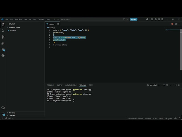 Python Dictionaries - Part 1
