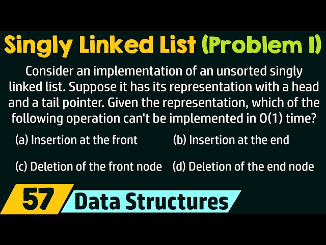 Singly Linked List (Solved Problem 1)