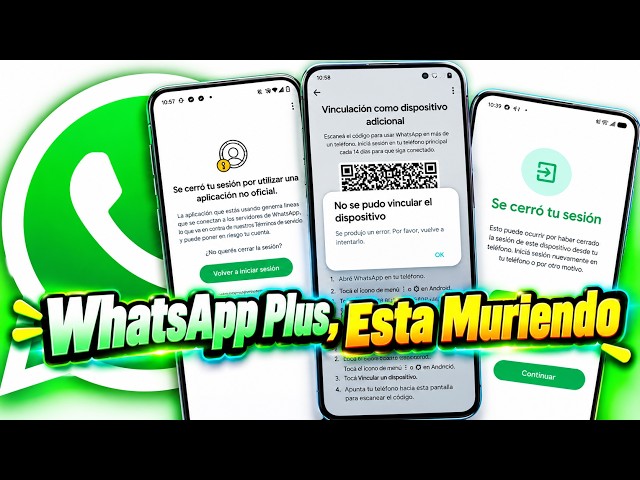 WhatsApp Plus WON’T Link, Sessions Closing!! The Harsh Truth?