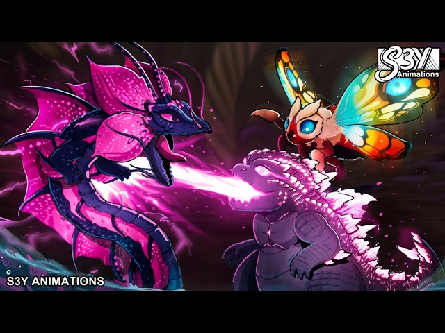 Baby Godzilla, Mothra vs. Tiamat | Godzilla x Kong Supernova - Animation 36