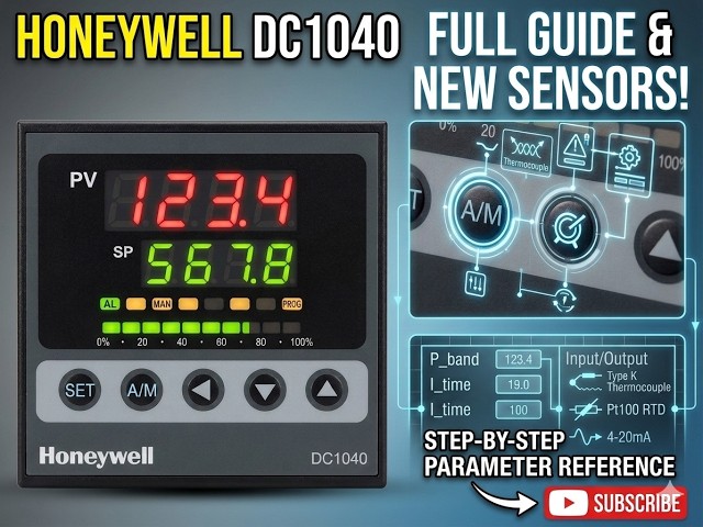 HONEYWELL DC 1040 PID CONTROLLER PROGRAMING & PARAMETER SETTINGS