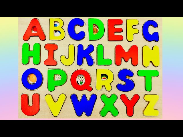 Best Way to Learn English ABC with Activity Puzzle Colors | Preschool Toddler Toy Learning Video