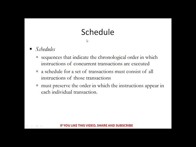 Transaction Concept in dbms