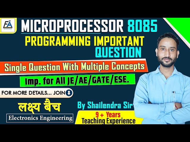 Microprocessor Program Important Question With Multiple Concepts | BY SHAILENDRA SIR