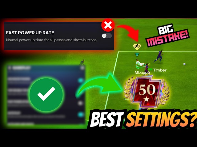 Best Gameplay Settings After Play Styles Update in FC Mobile 👀