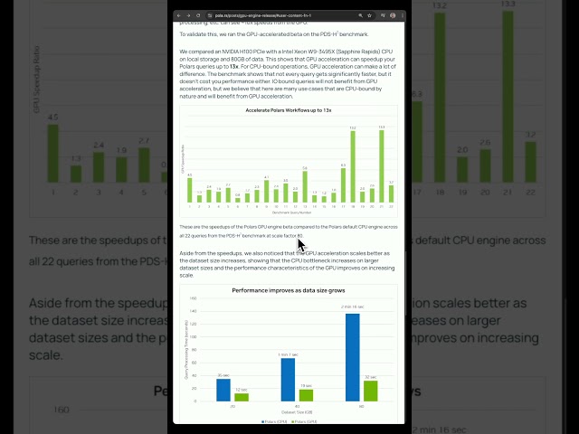 GPU Accelerated Polars