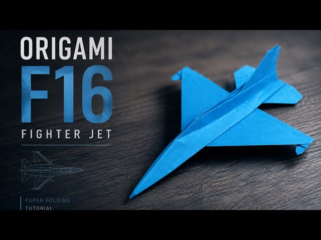 Origami F-16 Fighter Jet Tutorial | How to Make an Origami F-16 Fighter Jet Easy Step By Step