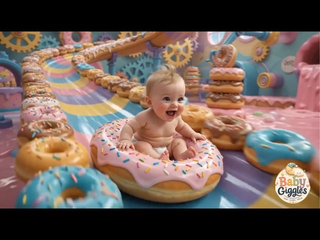 Oddly satisfying AI food Slide | Baby laughing & Eating |Baby laughing sound | Baby Giggles