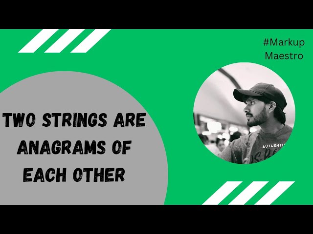 JavaScript Anagram Checker Explained: Efficient & Simple Solution!