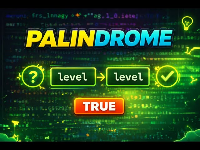Palindrome in JavaScript Explained Simply | Interview Question