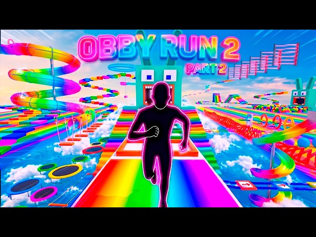 POV ROBLOX OBBY RUN 2🌈 Immersive Interactive Warm Up 💜 | Gaming Fitness Challenge